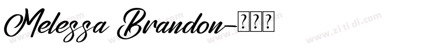 Melessa Brandon字体转换